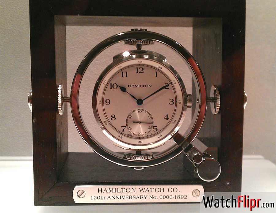 Hamilton Khaki Pioneer Limited Edition Marine Chronometer Watch 120th Aniversary