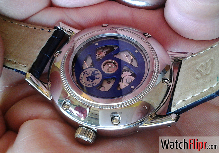 Grand Seiko GMT SBGM031 Blue Dial Watch Caliber 9S66
